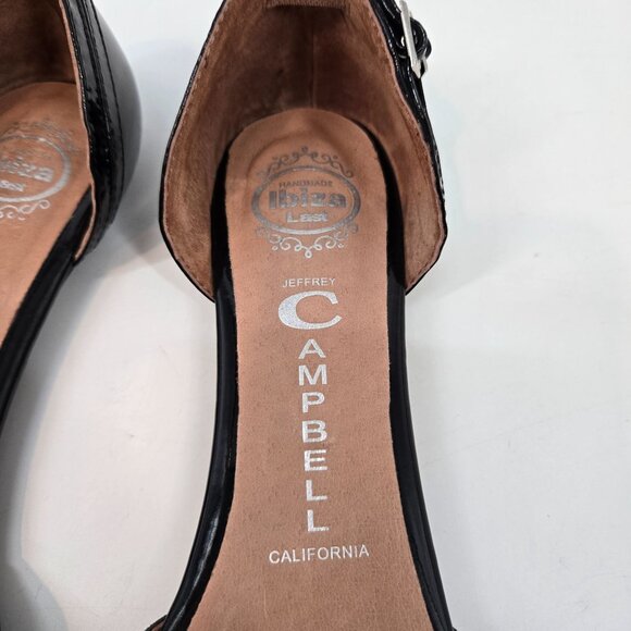 Jeffrey Campbell Ibiza Black Taken Pointy Toe Buckle Strap Flats Women's Size 7 - Picture 8 of 11